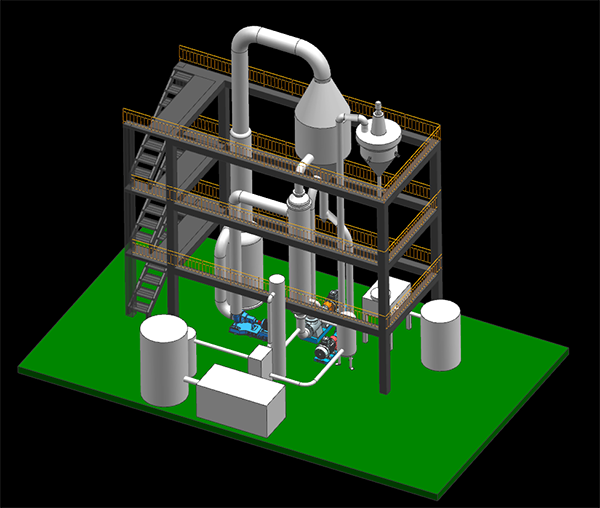 MVR蒸發(fā)器三維設計 MVR蒸發(fā)器三維設計